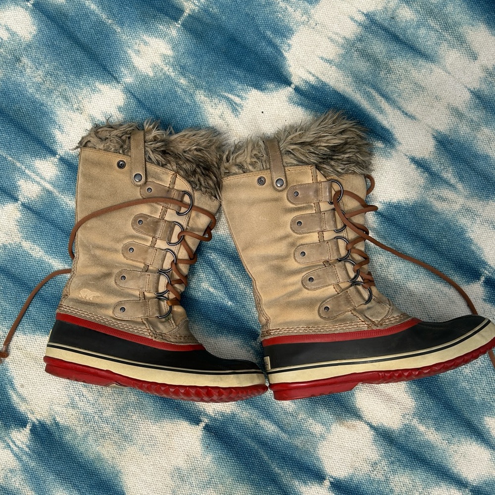 Sorel Joan of Arctic Waterproof leather boots in tan